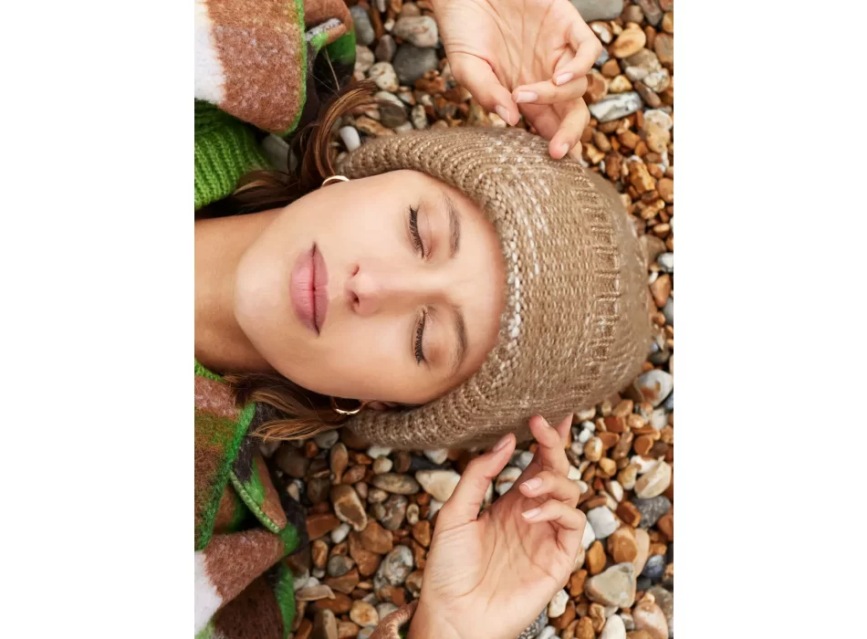 Chunky Knitted Patch Beanie FullGadgets.com