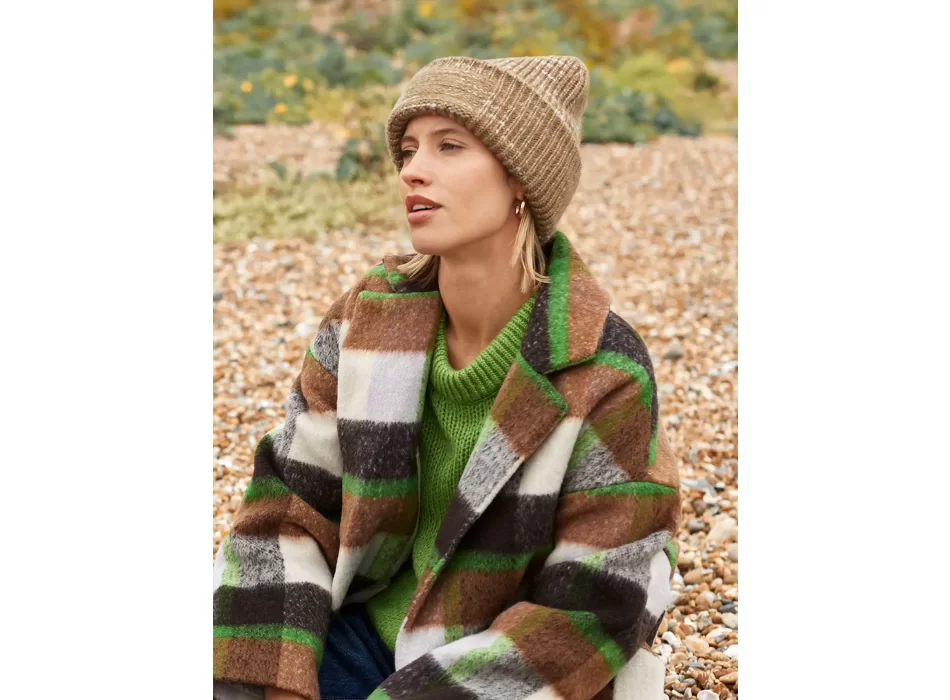 Chunky Knitted Patch Beanie FullGadgets.com