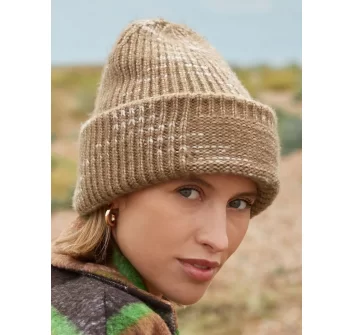 Chunky Knitted Patch Beanie FullGadgets.com