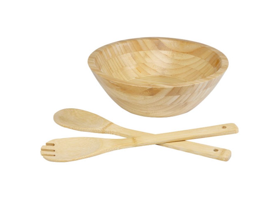 Ciotola e utensili Argulls in bambù per insalata FullGadgets.com