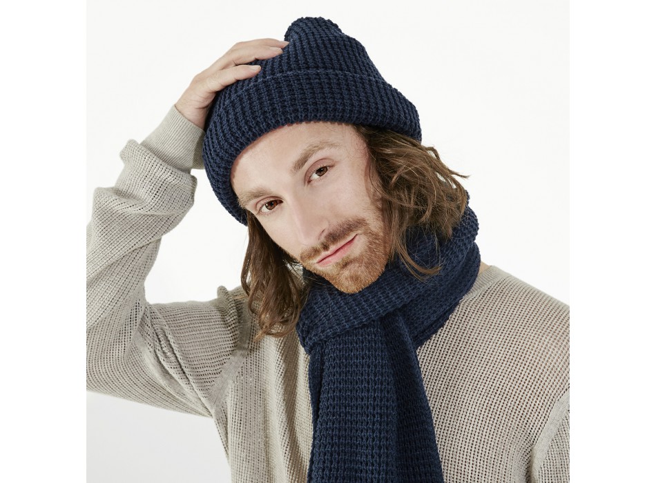 Clas Waffle Knit Scarf 100%A FullGadgets.com