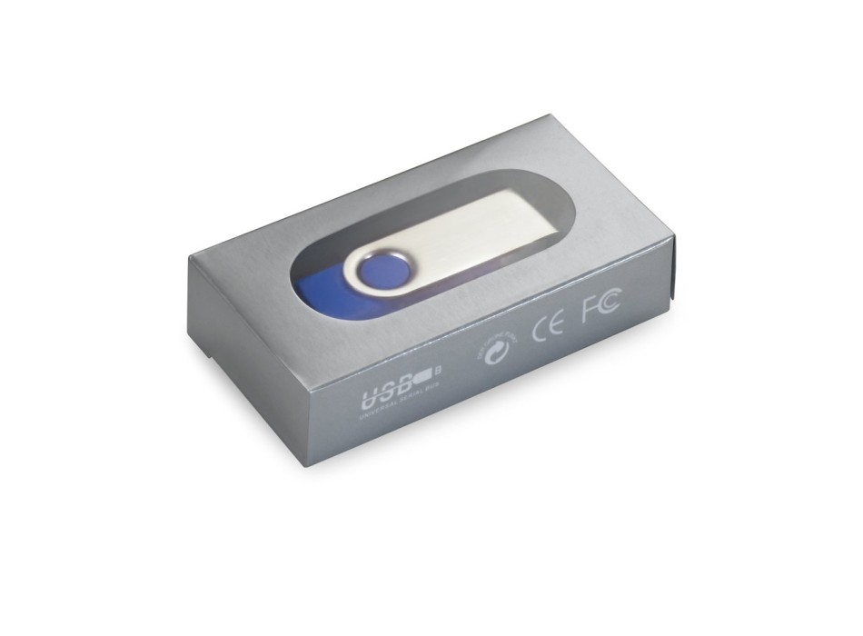 CLAUDIUS 32 GB. Chiavetta USB da 32 GB con clip in metallo FullGadgets.com