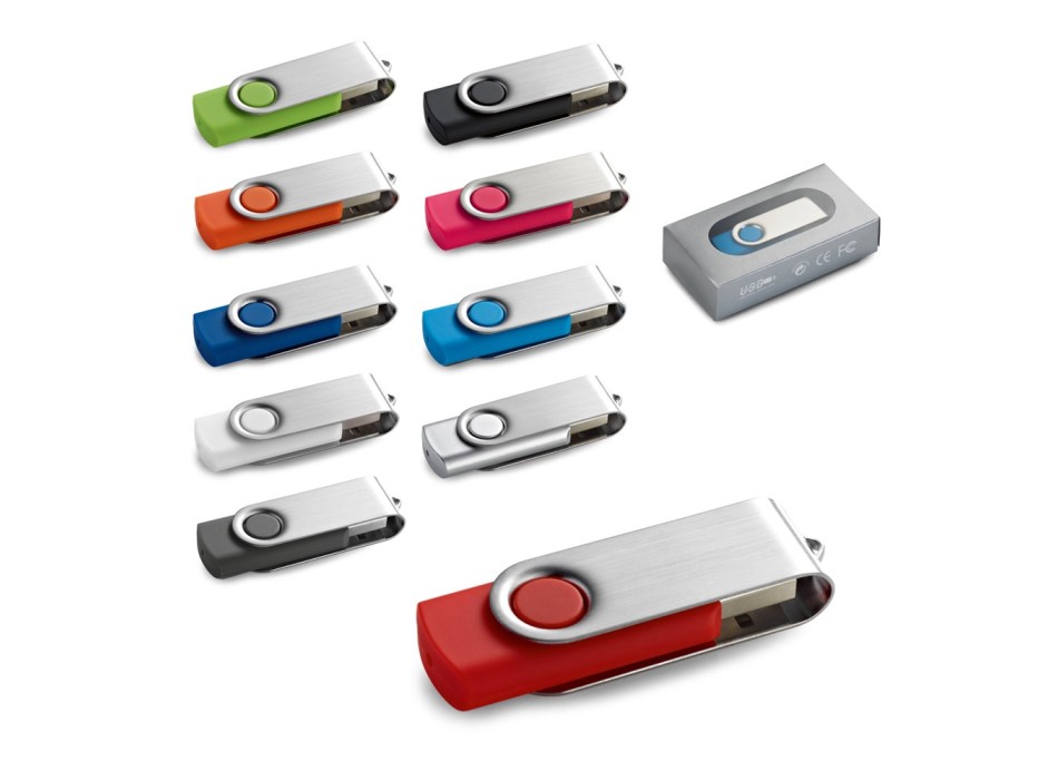 CLAUDIUS 8GB. Chiavetta USB da 8 GB con clip in metallo FullGadgets.com
