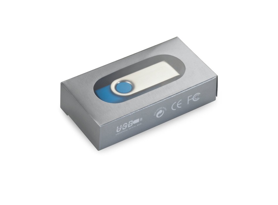 CLAUDIUS 8GB. Chiavetta USB da 8 GB con clip in metallo FullGadgets.com