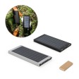 CLERK. Power bank da 8'000 mAh con pannello solare in alluminio 100% riciclato FullGadgets.com