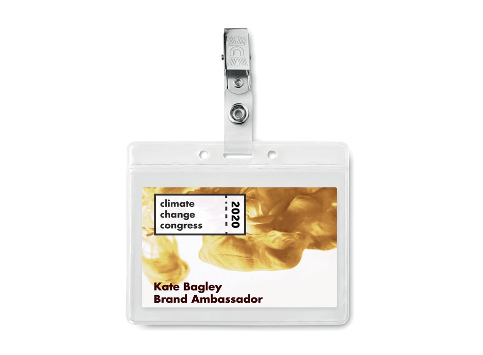CLIPBADGE - Porta badge in PVC FullGadgets.com