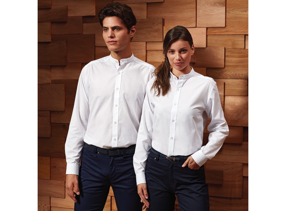 Collar 'Grandad' LS Shirt65%P3 FullGadgets.com