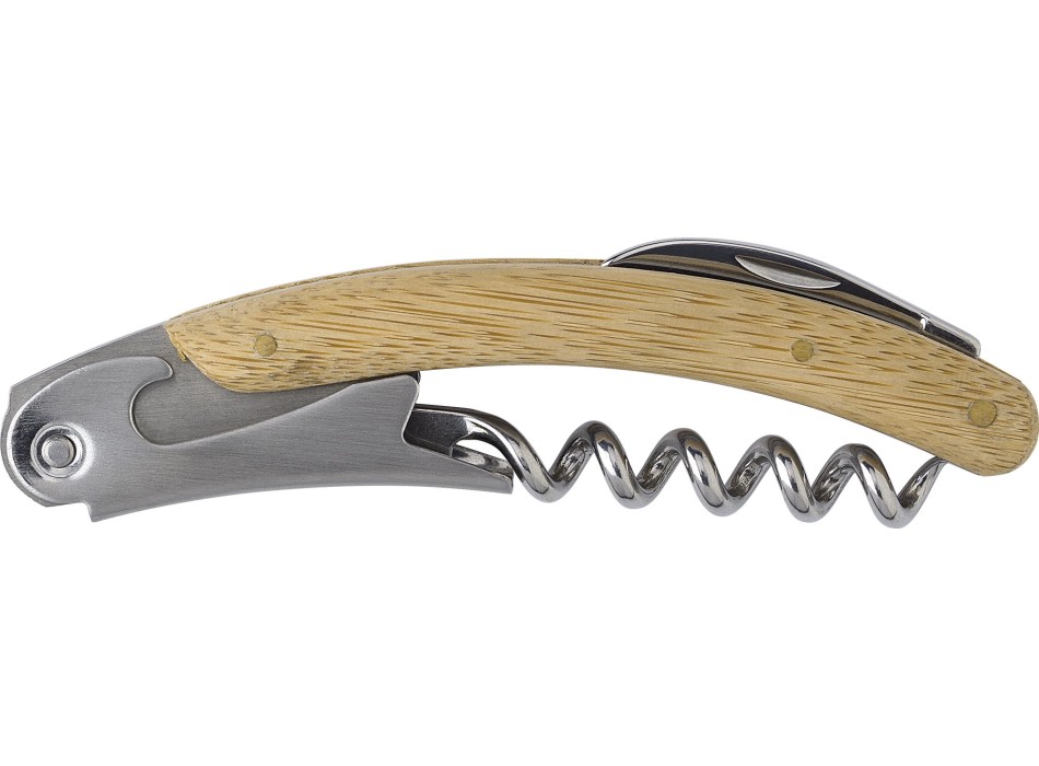 Coltello da cameriere, in bamboo e acciaio inox Lenny FullGadgets.com