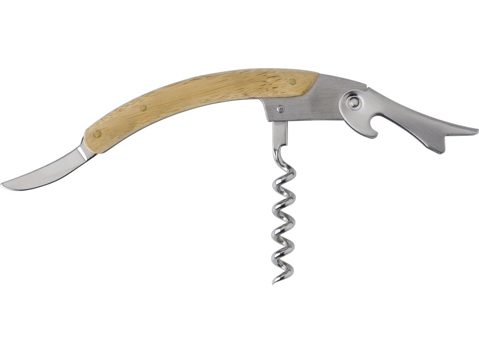 Coltello da cameriere, in bamboo e acciaio inox Lenny FullGadgets.com