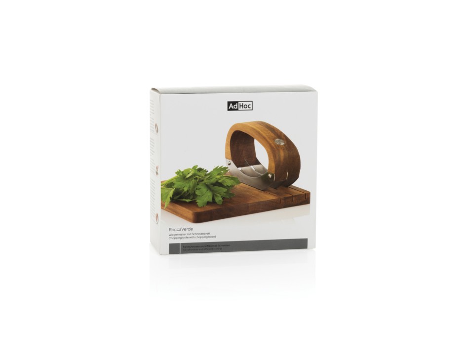 Coltello da cucina AdHoc RoccaVerde con tagliere FullGadgets.com