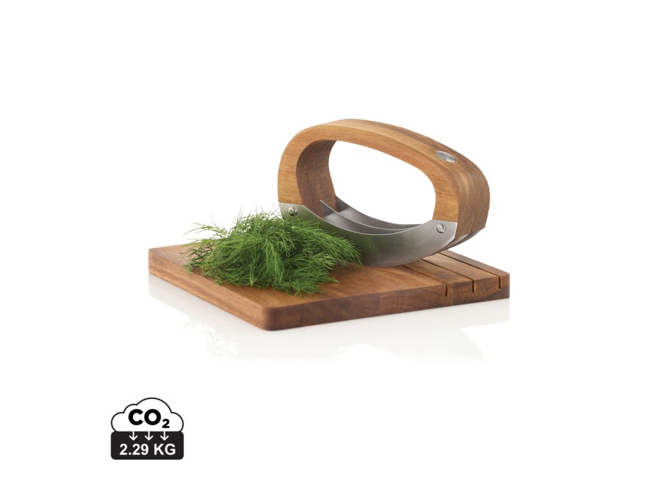 Coltello da cucina AdHoc RoccaVerde con tagliere FullGadgets.com