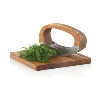Coltello da cucina AdHoc RoccaVerde con tagliere FullGadgets.com