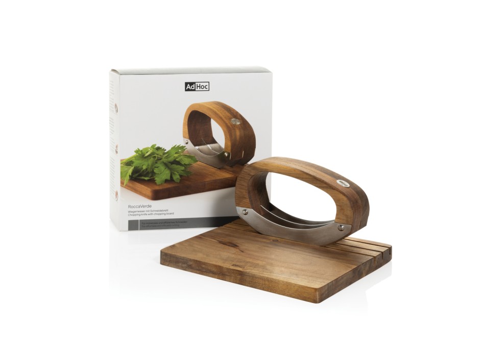 Coltello da cucina AdHoc RoccaVerde con tagliere FullGadgets.com