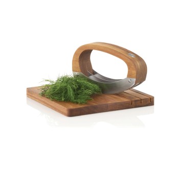 Coltello da cucina AdHoc RoccaVerde con tagliere FullGadgets.com