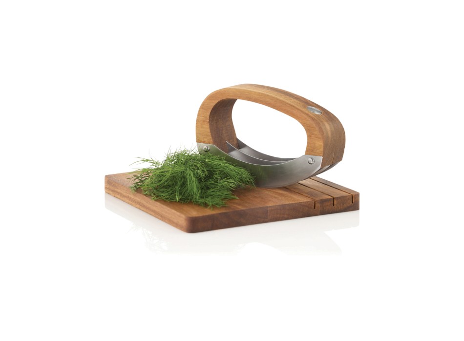 Coltello da cucina AdHoc RoccaVerde con tagliere FullGadgets.com