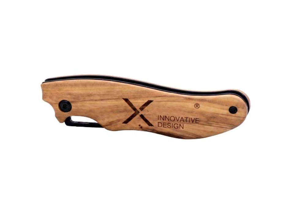 Coltello pieghevole in legno d'ulivo SCX.design T33 FullGadgets.com