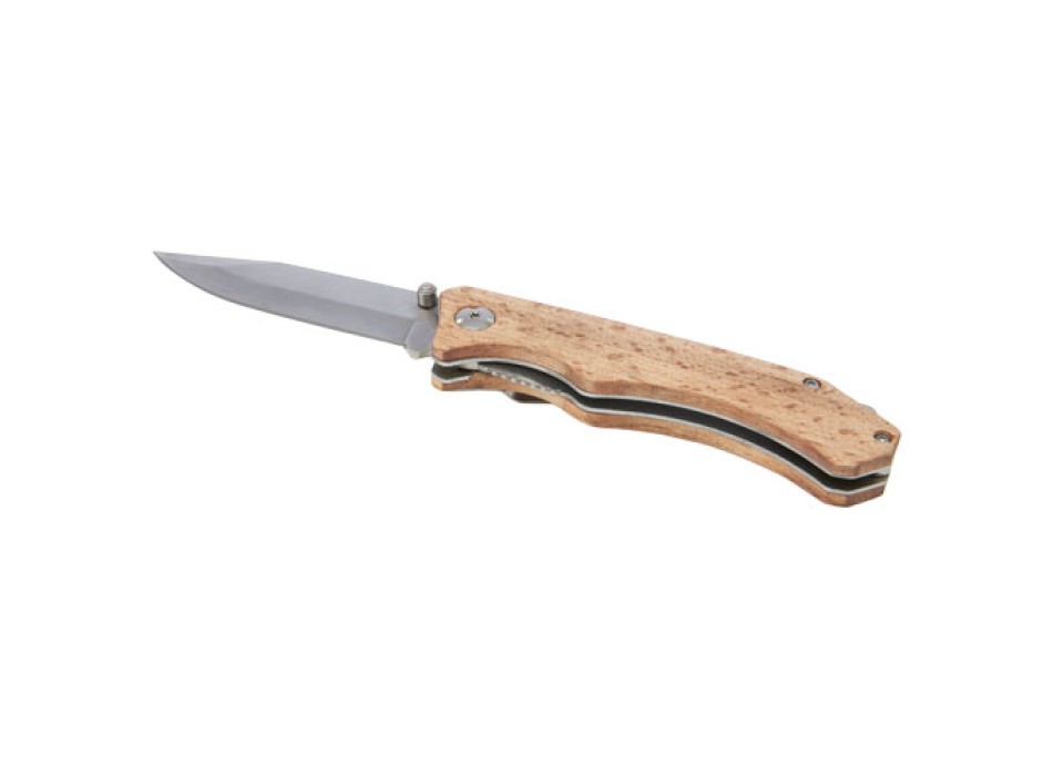 Coltello tascabile Dave in legno con clip per cintura FullGadgets.com