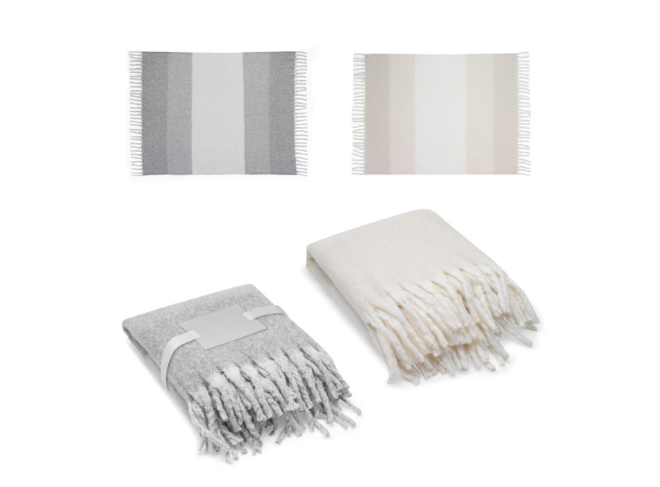 COMFY. Coperta in poliestere riciclato (100% rPET) (300 g/m²), effetto simile al mohair FullGadgets.com