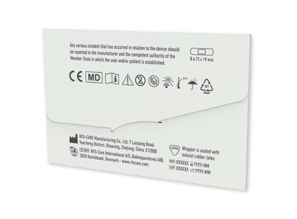 Confezione da 4 cerotti in blister con busta di carta stampata a colori FullGadgets.com