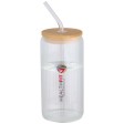 Contenitore a parete singola in vetro borosilicato con coperchio in bambù da 500 ml Mirage FullGadgets.com