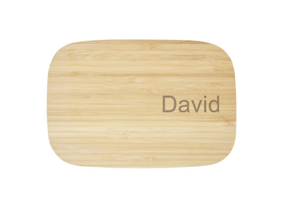 Contenitore per pranzo Tite in acciaio inossidabile con coperchio in bambù FullGadgets.com