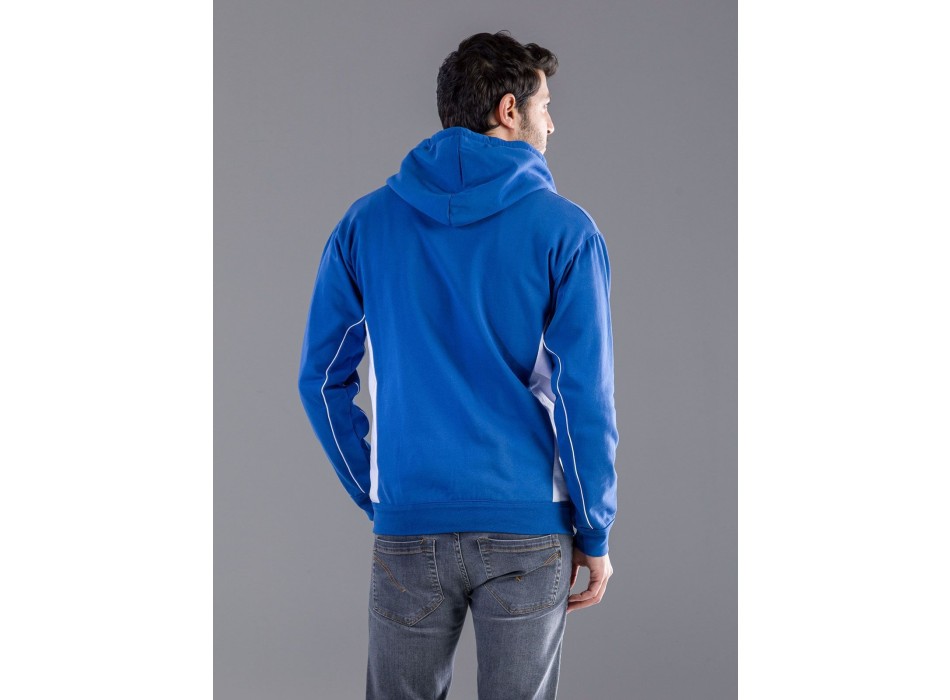 Contrast Hooded Sweat Full Zip FullGadgets.com