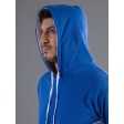 Contrast Hooded Sweat Full Zip FullGadgets.com