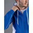 Contrast Hooded Sweat Full Zip FullGadgets.com