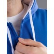 Contrast Hooded Sweat Full Zip FullGadgets.com