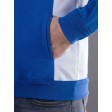 Contrast Hooded Sweat Full Zip FullGadgets.com