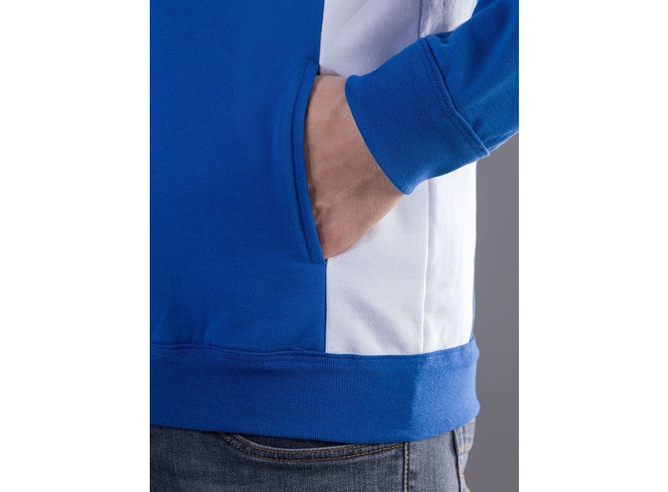 Contrast Hooded Sweat Full Zip FullGadgets.com