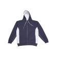 Contrast Hooded Sweat Full Zip FullGadgets.com