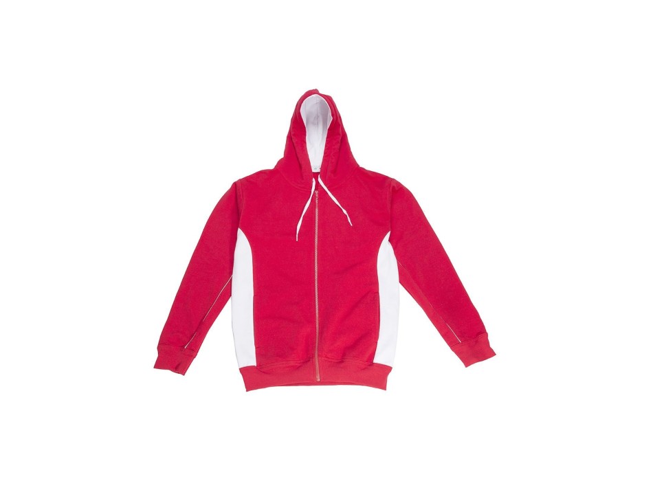 Contrast Hooded Sweat Full Zip FullGadgets.com