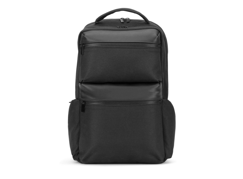 COPENHAGEN. Zaino in twill riciclato idrorepellente con due ampie tasche anteriori da 17'3" FullGadgets.com