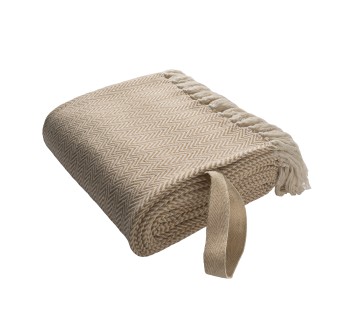 Coperta con frange realizzata in materiale 100% riciclato FullGadgets.com