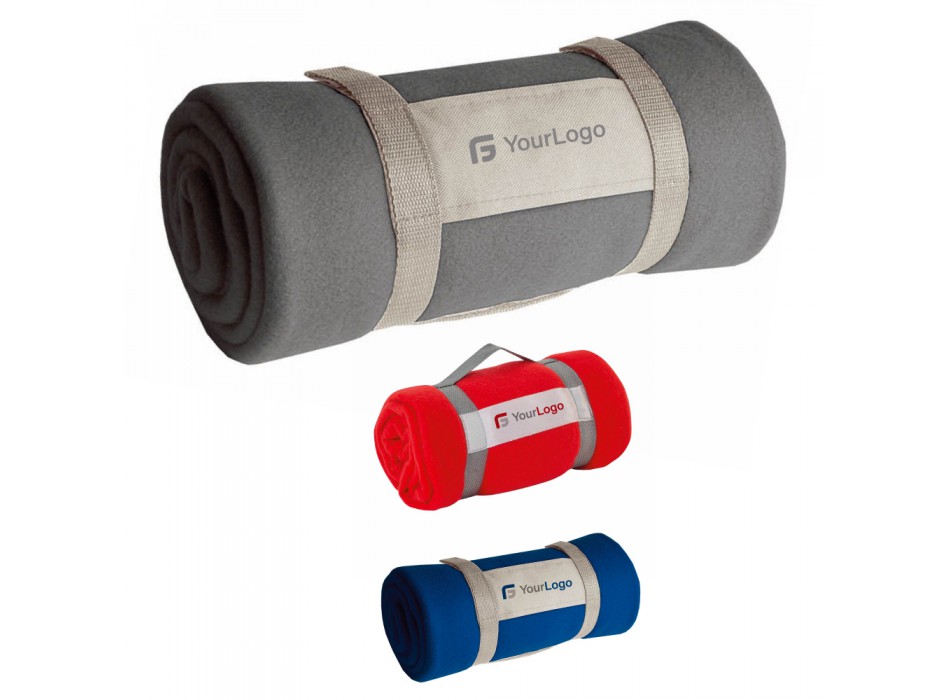 Coperta in polar, arrotolata con nastro di chiusura in nylon personalizzabile FullGadgets.com