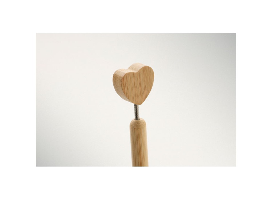 CORAPEN - Penna a sfera con cuore in bambù FullGadgets.com