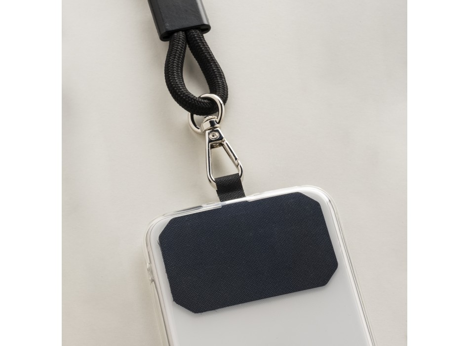 Cordino porta cellulare in poliestere con tag per personalizzazione FullGadgets.com