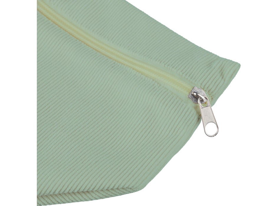 Corduroy zippered cosmetic pouch Tia FullGadgets.com