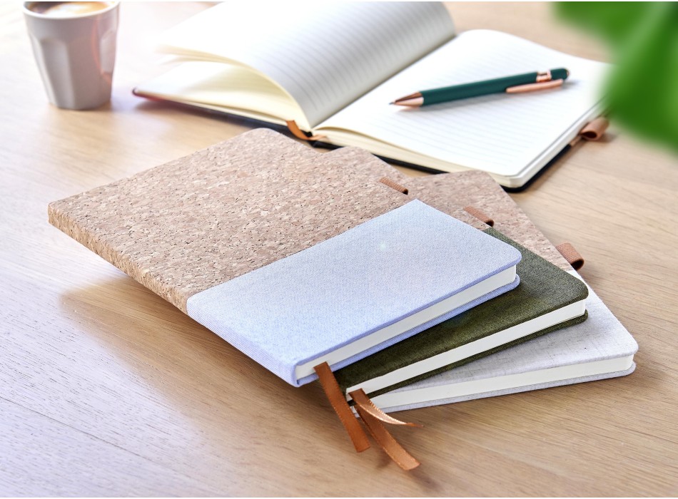 Cork and cotton notebook Trevor Original FullGadgets.com