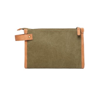 Cosmetic bag VINGA Bosler in canvas riciclato GRS FullGadgets.com