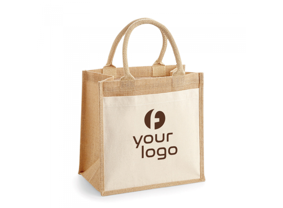 Cot Pocket Jute Midi Tote100%C FullGadgets.com