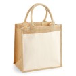 Cotton Pocket Jute Midi Tote FullGadgets.com