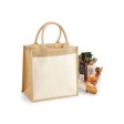 Cotton Pocket Jute Midi Tote FullGadgets.com