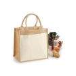 Cotton Pocket Jute Midi Tote FullGadgets.com