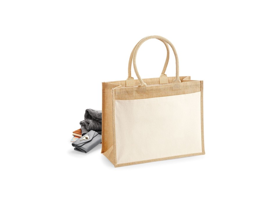 Cotton Pocket Jute Shopper FullGadgets.com