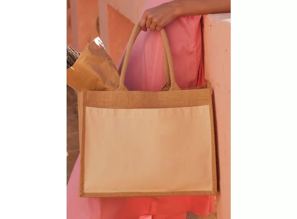 Cotton Pocket Jute Shopper FullGadgets.com