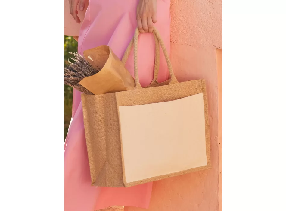 Cotton Pocket Jute Shopper FullGadgets.com