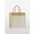 Cotton Pocket Natural Starched Jute Midi Tote