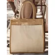 Cotton Pocket Natural Starched Jute Midi Tote FullGadgets.com